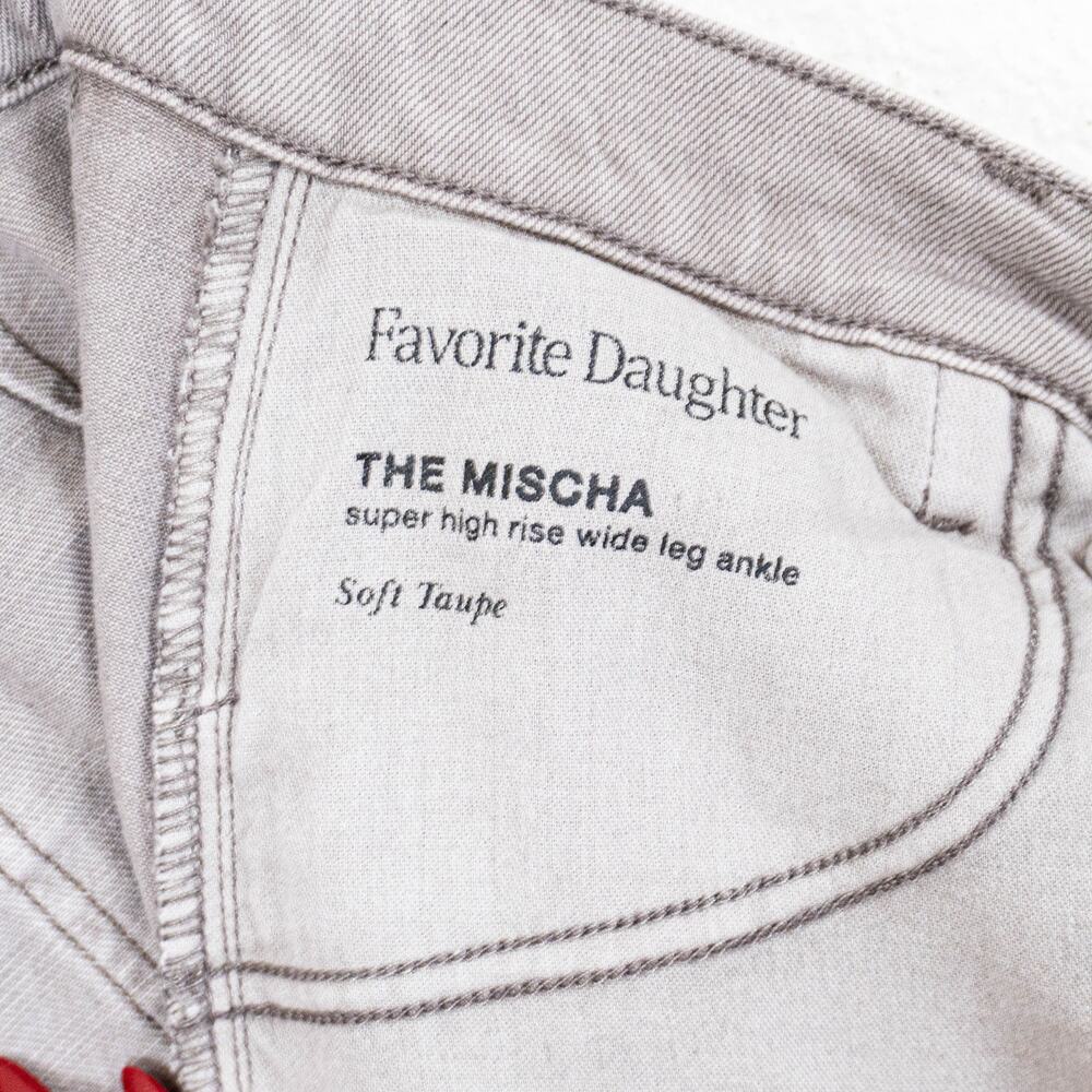 Favorite Daughter The Mischa High-Rise Wide-Leg Jeans in Soft Taupe 26 - Picture 8 of 12